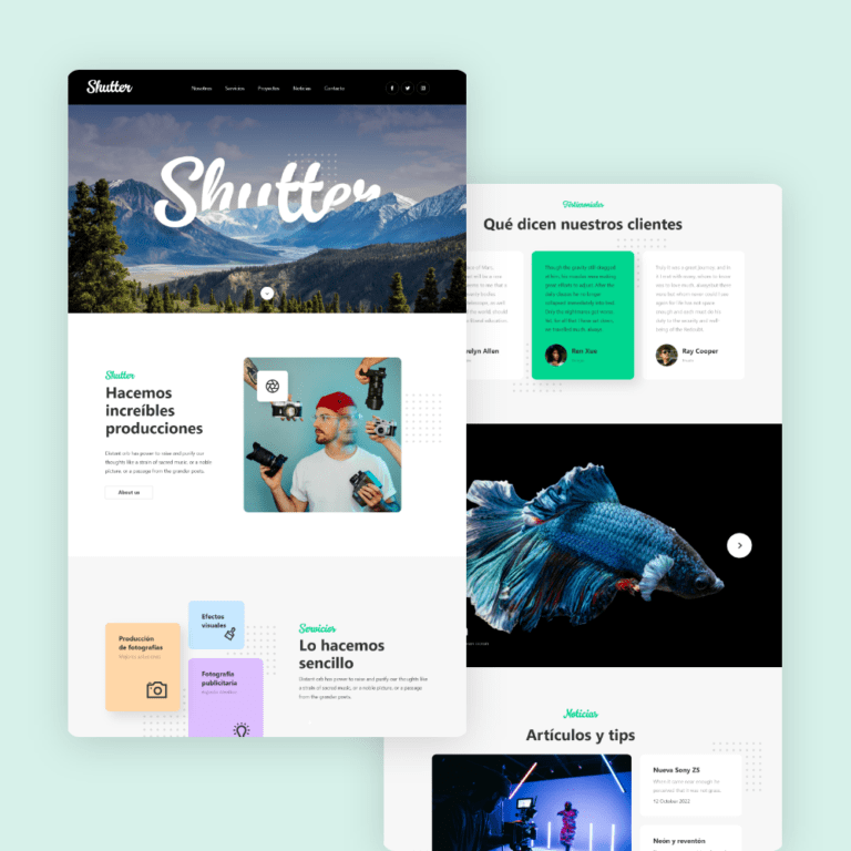 Sitio web wordpress para proyectos personales