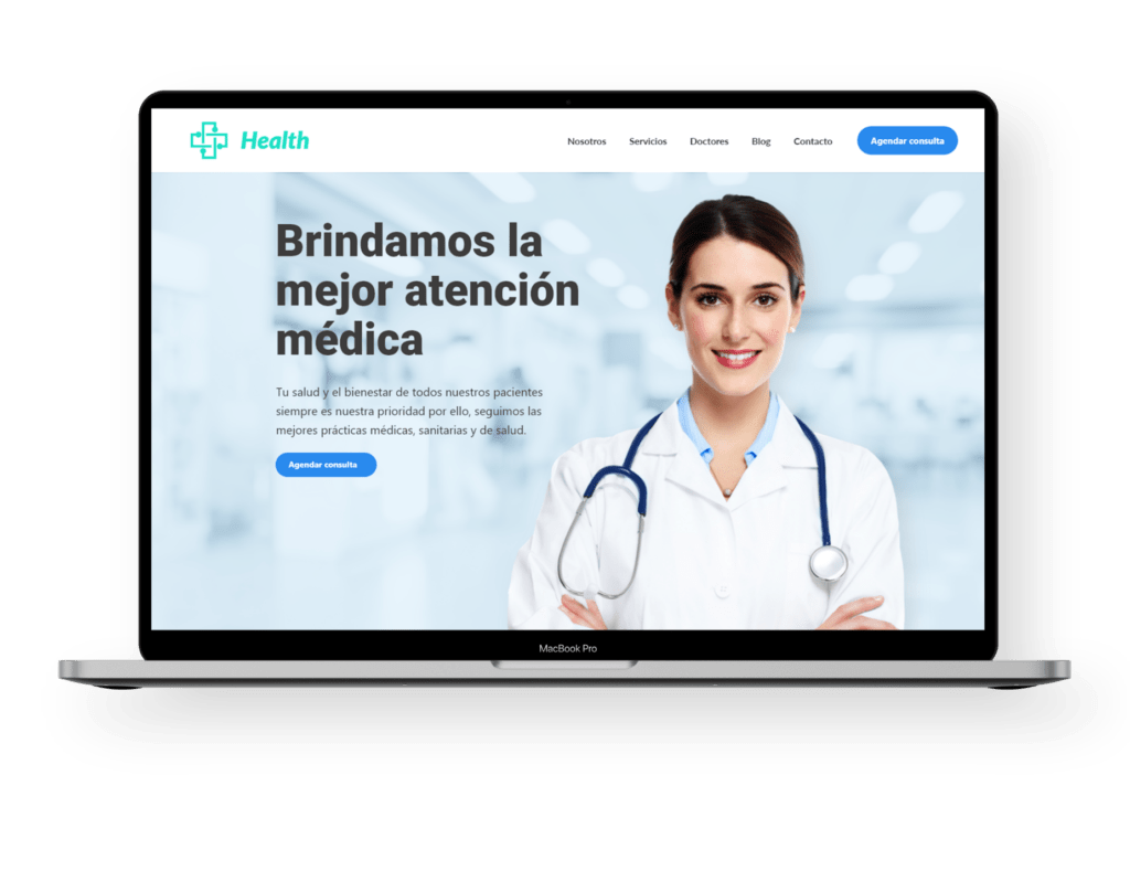 diseno web en WordPress medico